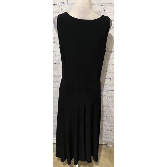Perceptions New York Black Long Maxi Sleevless Stretch Dress Size 12 - Picture 3 of 6